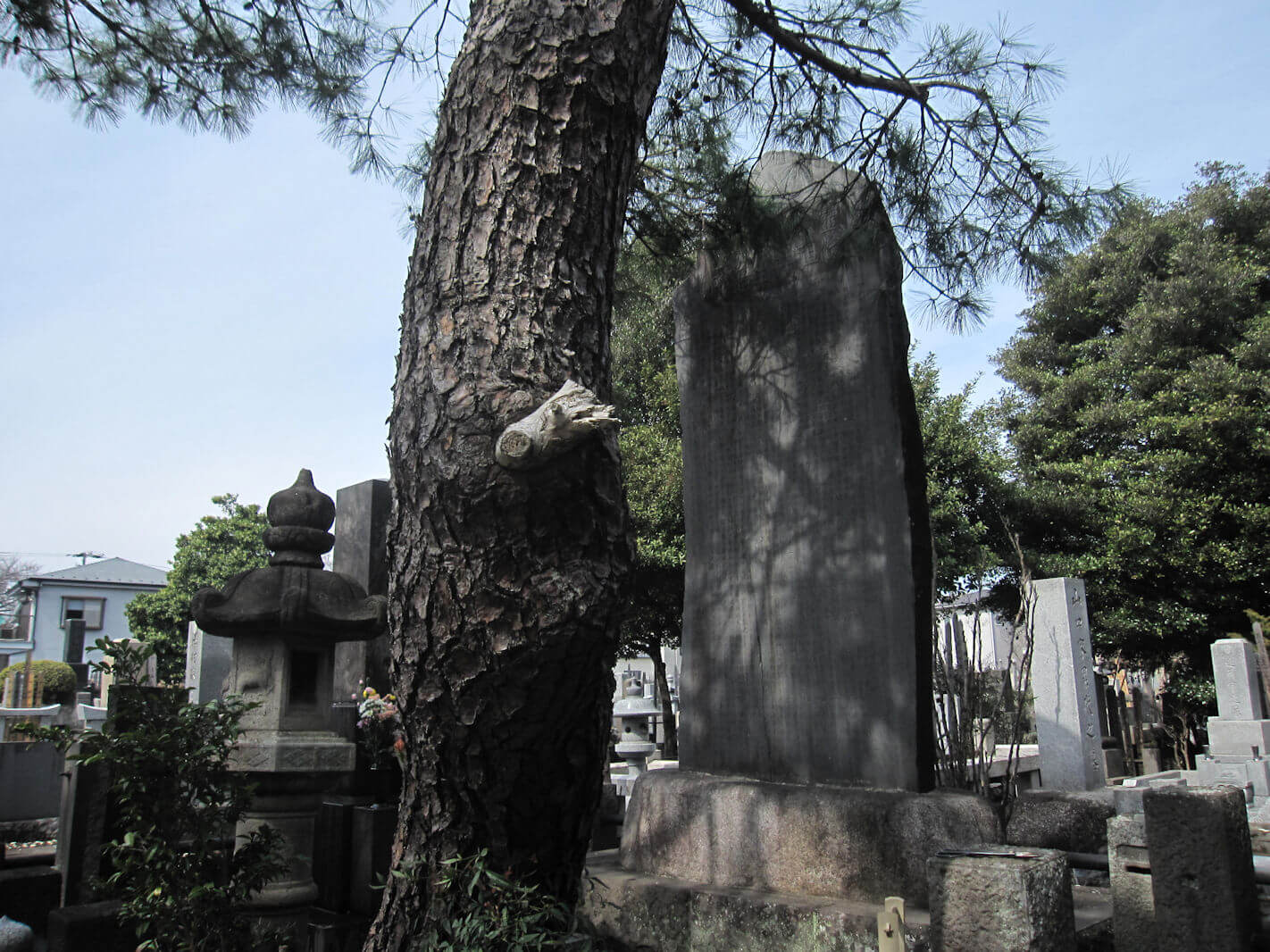 西方寺（臼井甕男先生のお墓の石碑）
