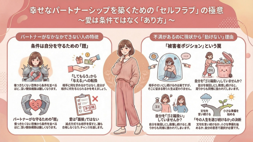 【参考資料｜HP＆ブログ用】毎週水曜定例ライブ｜マイハッピーライフ111回_パートナーができない理由と、動けない理由～愛は条件ではなく在り方～