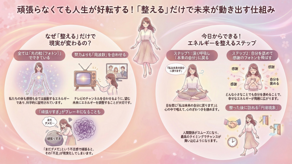 【参考資料｜HP＆ブログ用】毎週水曜定例ライブ｜マイハッピーライフ112回_整えると現実は動き出す～レイキ-×-量子力学で人生好転～