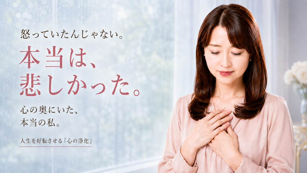 怒っていたんじゃない。本当は、悲しかった。心の奥にいた、本当の私。