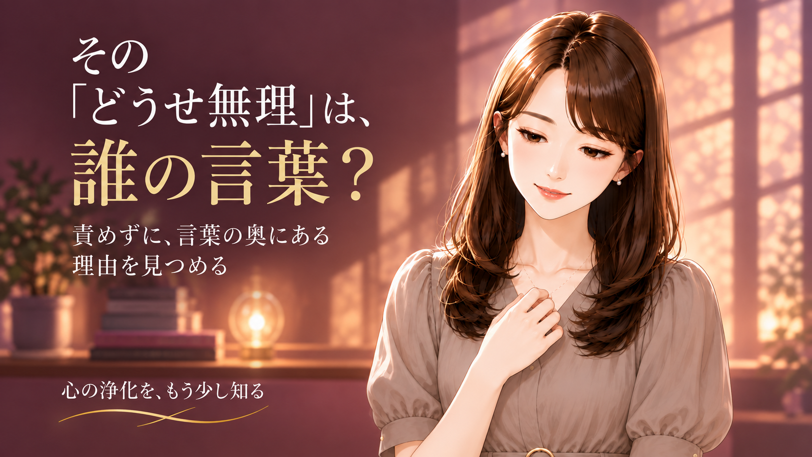 その「どうせ無理」は、誰の言葉？