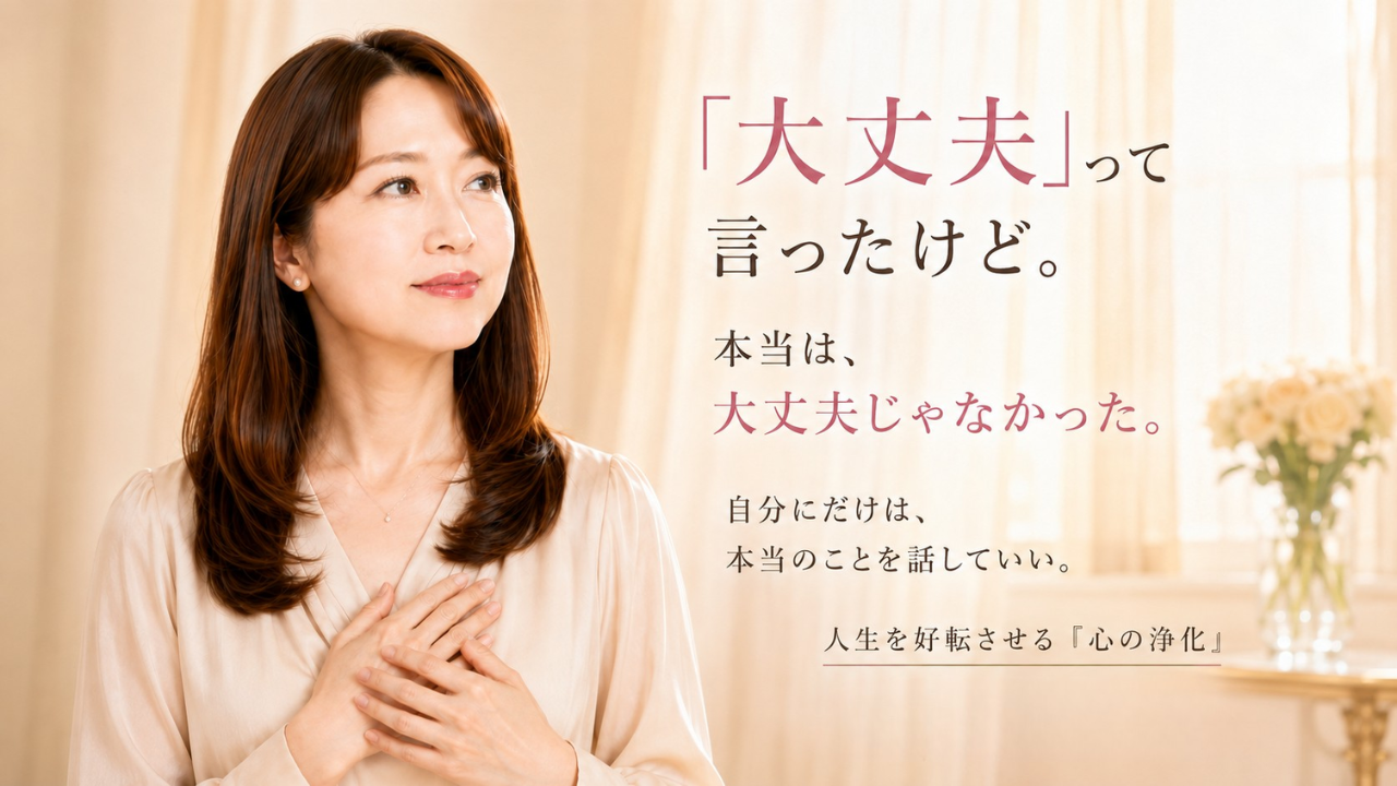 大丈夫って言ったけど、本当は大丈夫じゃなかった。