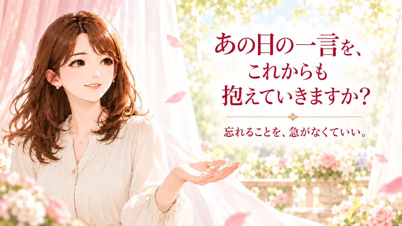 あの日の一言をこれからも抱えていきますか
