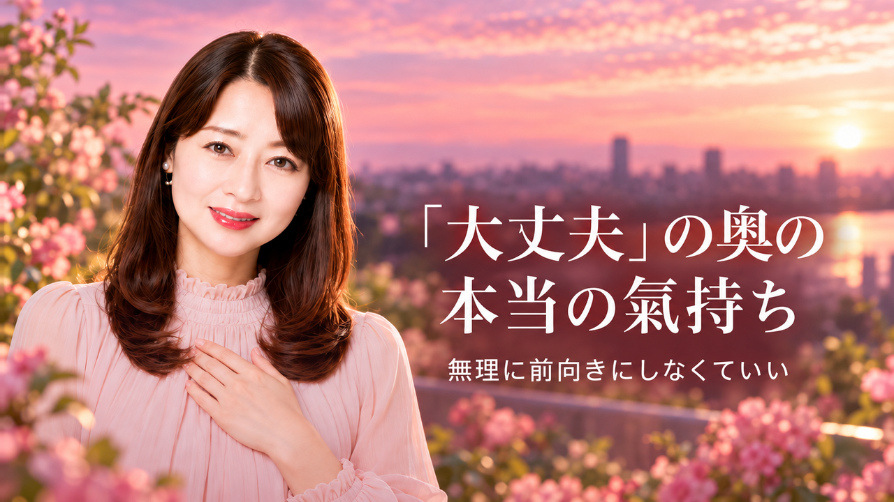 大丈夫の奥の本当の氣持ち