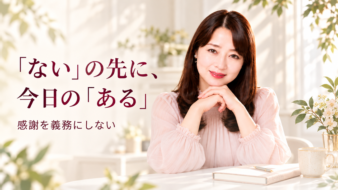 「ない」の先に、今日の「ある」