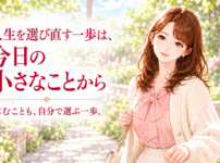 人生を選び直す一歩は今日の小さなことから