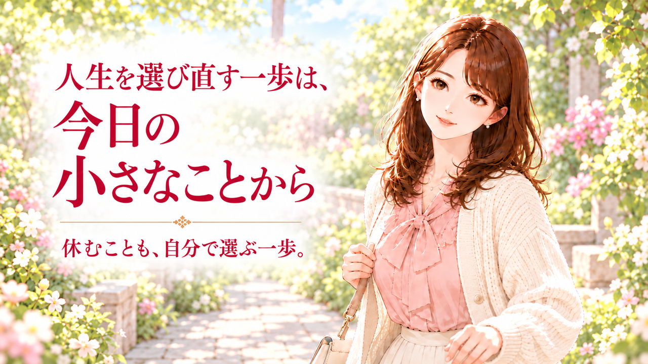 人生を選び直す一歩は今日の小さなことから